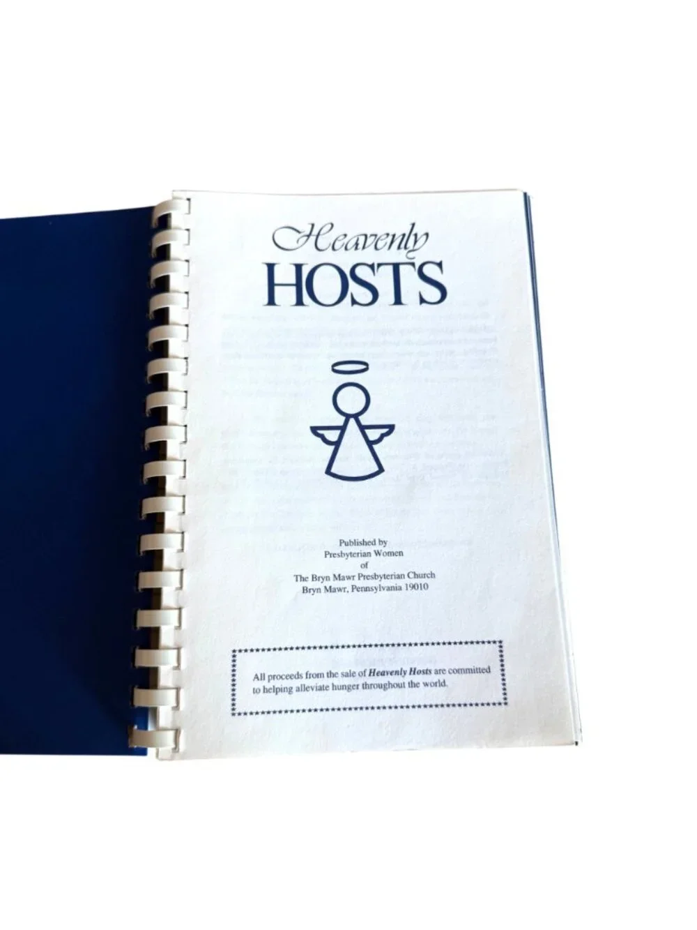 Heavenly Hosts Cookbook Bryn Mawr Presbyterian Church PA 1991 Community Recipes